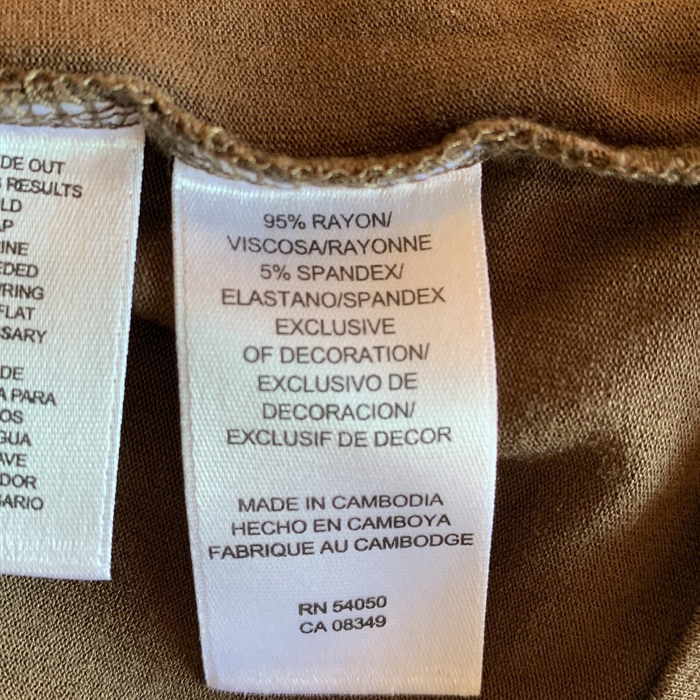 Anne Klein Sleeveless Top | Brown - Picture 8 of 9